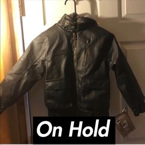 Boy’s Winter Leather Jacket